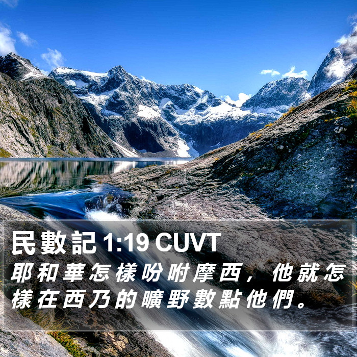 民 數 記 1:19 CUVT Bible Study