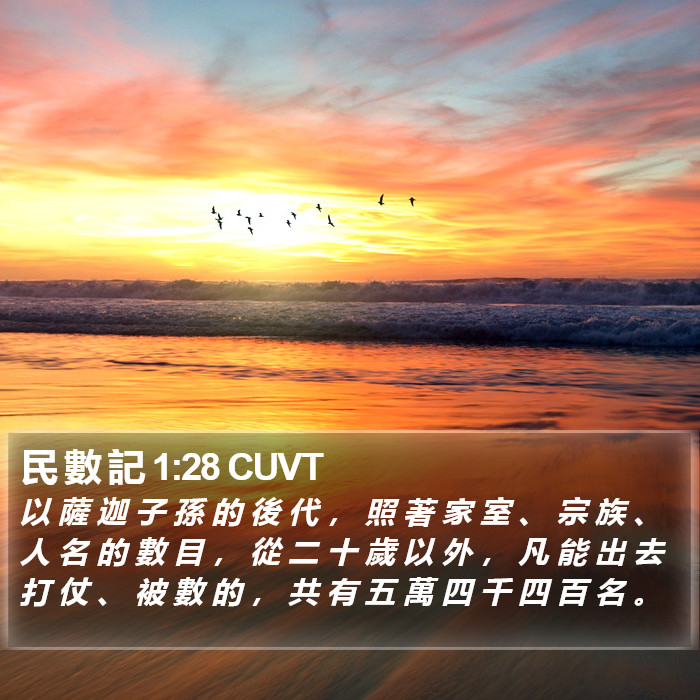 民 數 記 1:28 CUVT Bible Study