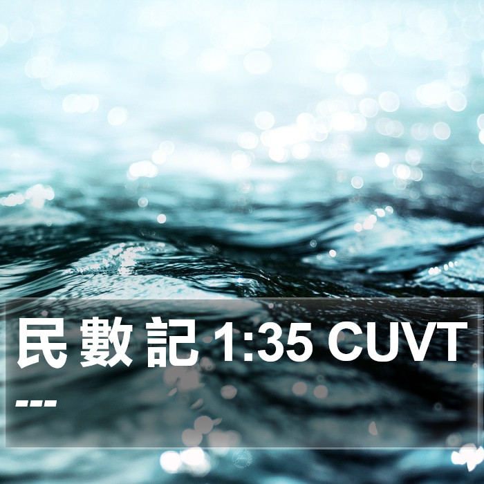 民 數 記 1:35 CUVT Bible Study