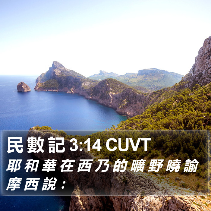 民 數 記 3:14 CUVT Bible Study