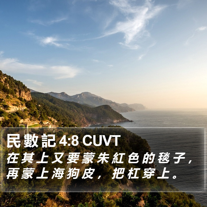 民 數 記 4:8 CUVT Bible Study