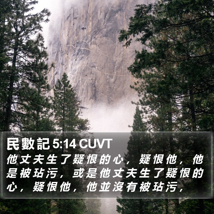 民 數 記 5:14 CUVT Bible Study