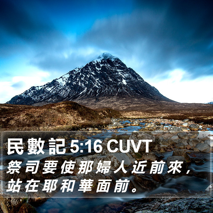 民 數 記 5:16 CUVT Bible Study