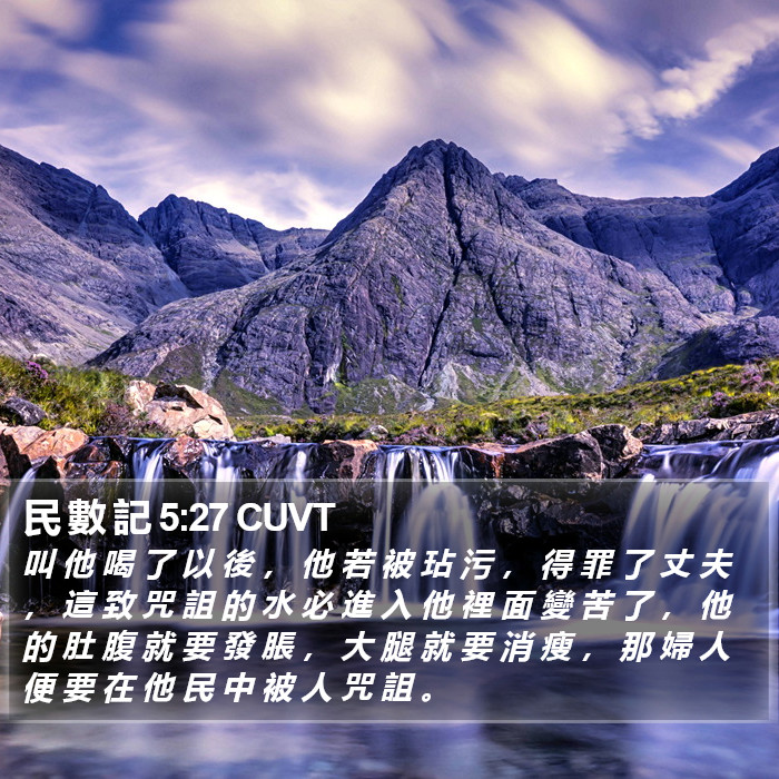 民 數 記 5:27 CUVT Bible Study
