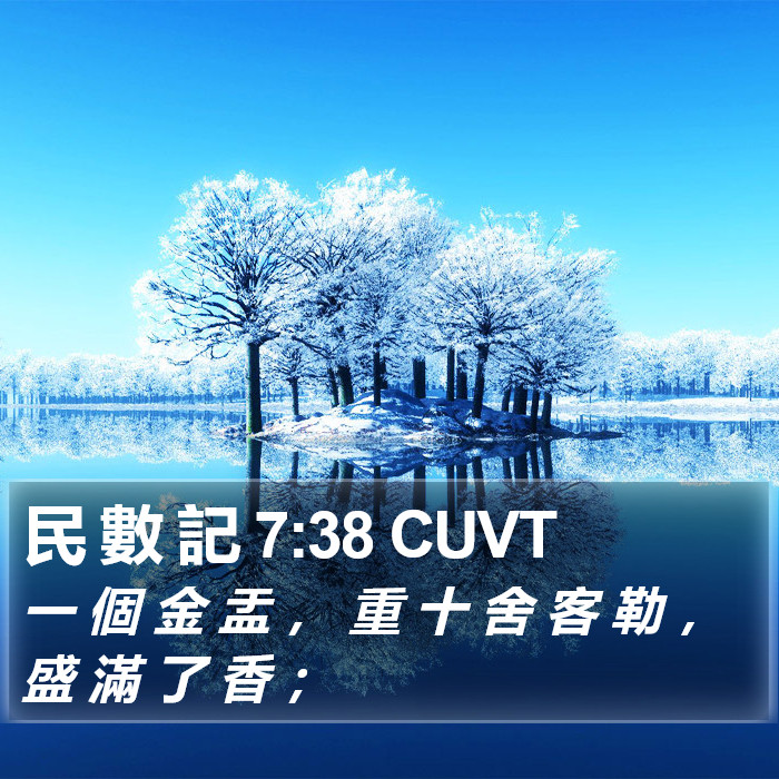 民 數 記 7:38 CUVT Bible Study