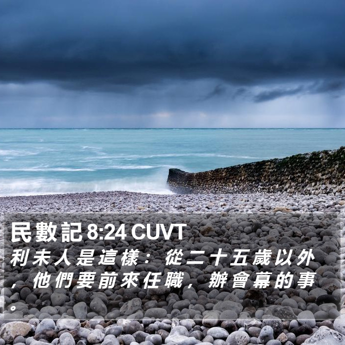 民 數 記 8:24 CUVT Bible Study