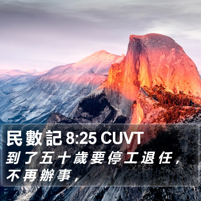 民 數 記 8:25 CUVT Bible Study