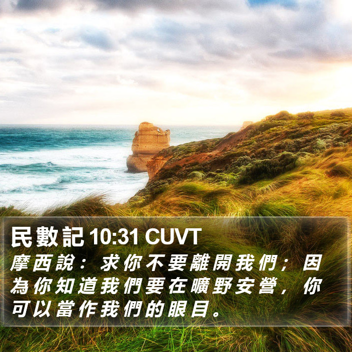 民 數 記 10:31 CUVT Bible Study