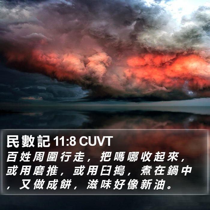 民 數 記 11:8 CUVT Bible Study