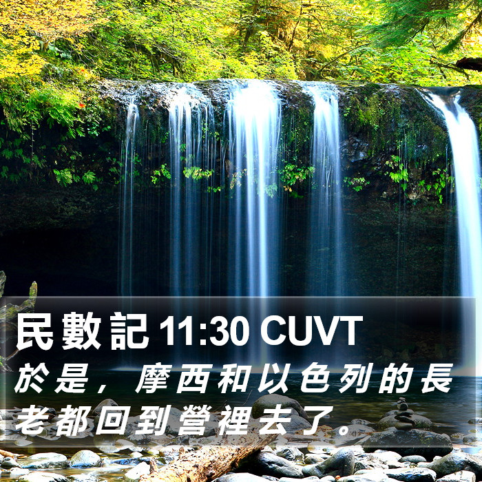 民 數 記 11:30 CUVT Bible Study