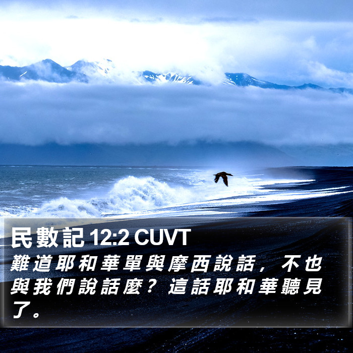 民 數 記 12:2 CUVT Bible Study