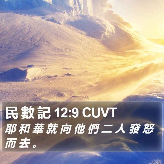 民 數 記 12:9 CUVT Bible Study