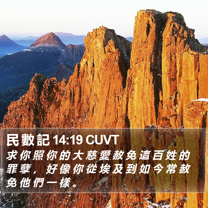 民 數 記 14:19 CUVT Bible Study