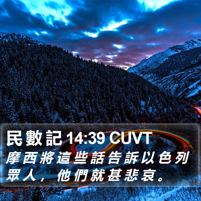 民 數 記 14:39 CUVT Bible Study