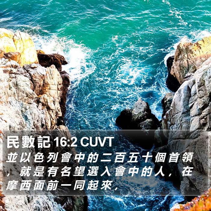 民 數 記 16:2 CUVT Bible Study