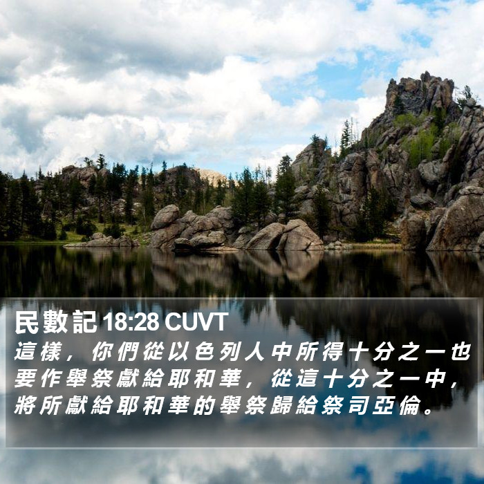 民 數 記 18:28 CUVT Bible Study
