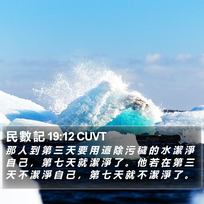 民 數 記 19:12 CUVT Bible Study