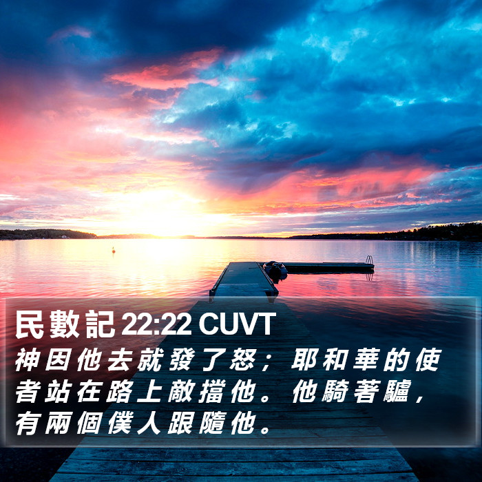 民 數 記 22:22 CUVT Bible Study