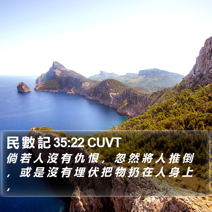 民 數 記 35:22 CUVT Bible Study