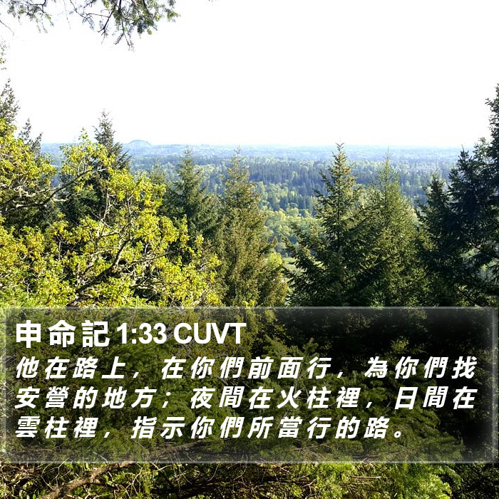 申 命 記 1:33 CUVT Bible Study