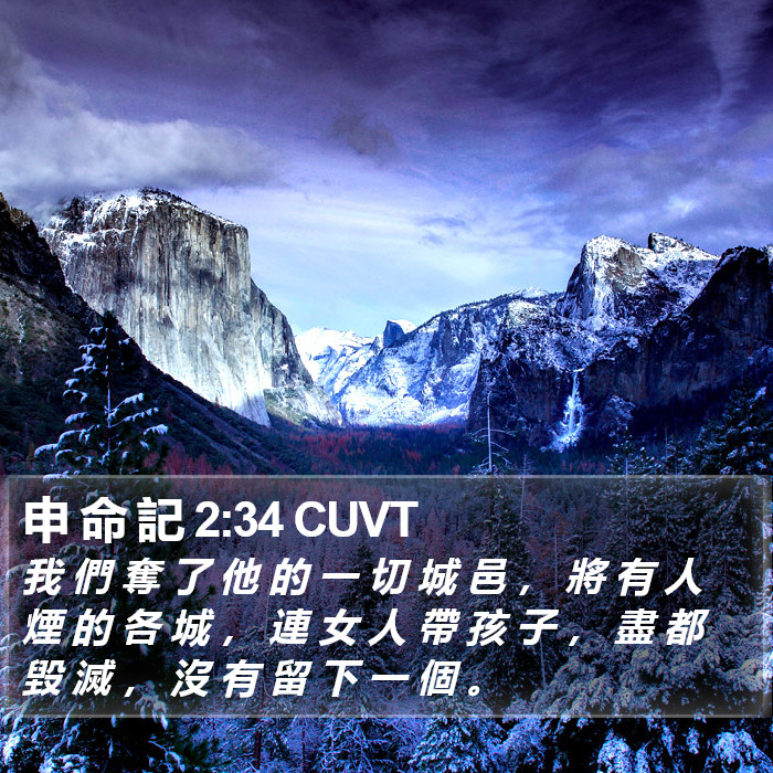 申 命 記 2:34 CUVT Bible Study