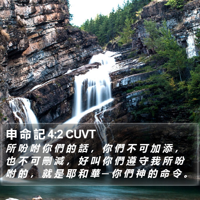 申 命 記 4:2 CUVT Bible Study