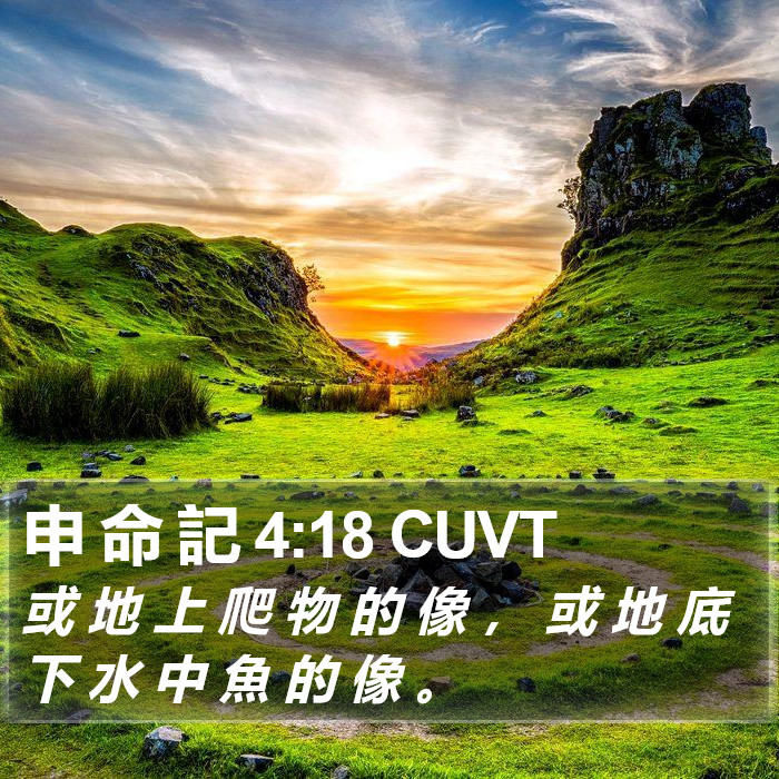 申 命 記 4:18 CUVT Bible Study