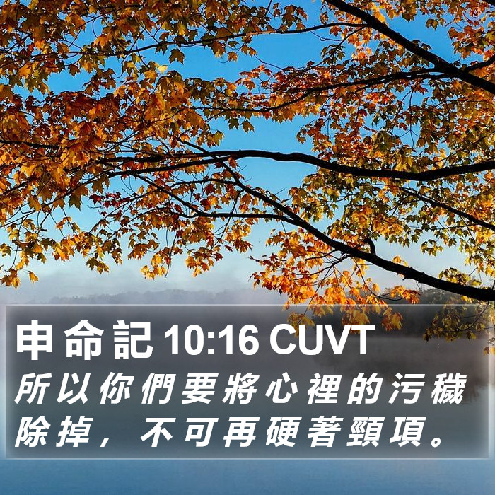 申 命 記 10:16 CUVT Bible Study