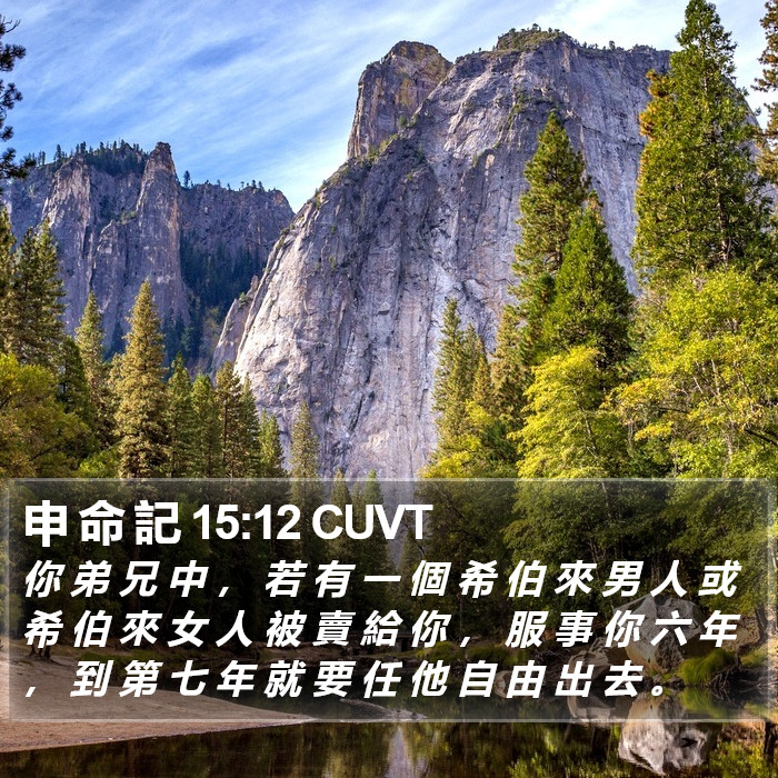 申 命 記 15:12 CUVT Bible Study