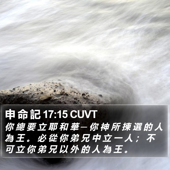 申 命 記 17:15 CUVT Bible Study