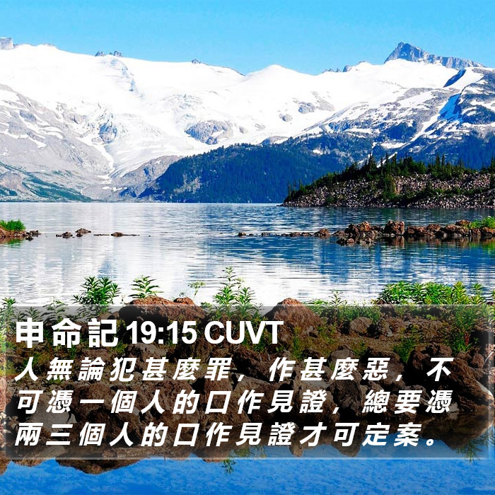 申 命 記 19:15 CUVT Bible Study