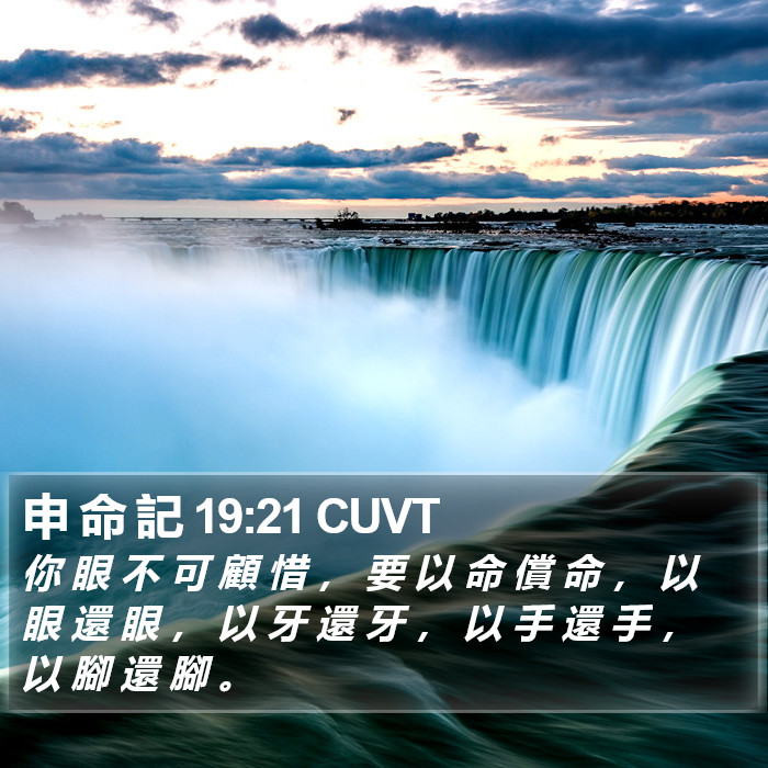申 命 記 19:21 CUVT Bible Study
