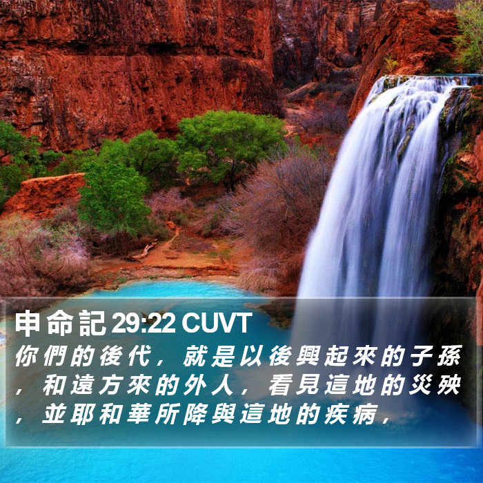 申 命 記 29:22 CUVT Bible Study