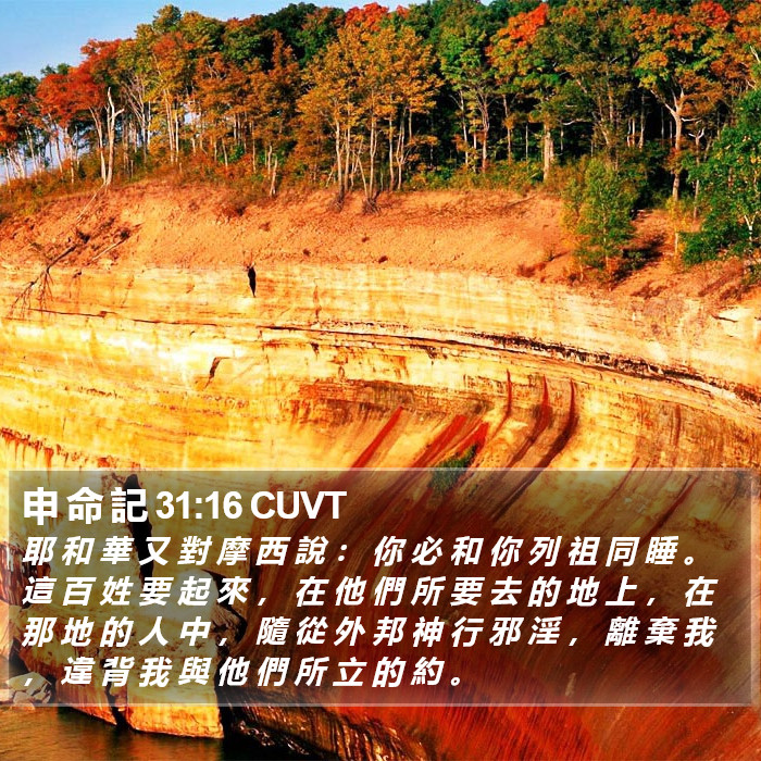 申 命 記 31:16 CUVT Bible Study
