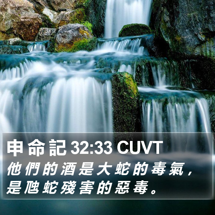 申 命 記 32:33 CUVT Bible Study