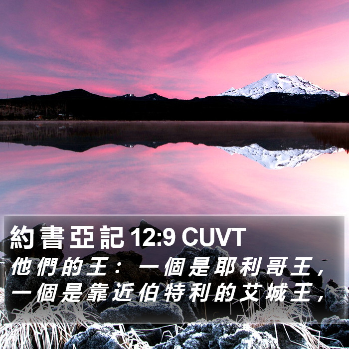 約 書 亞 記 12:9 CUVT Bible Study