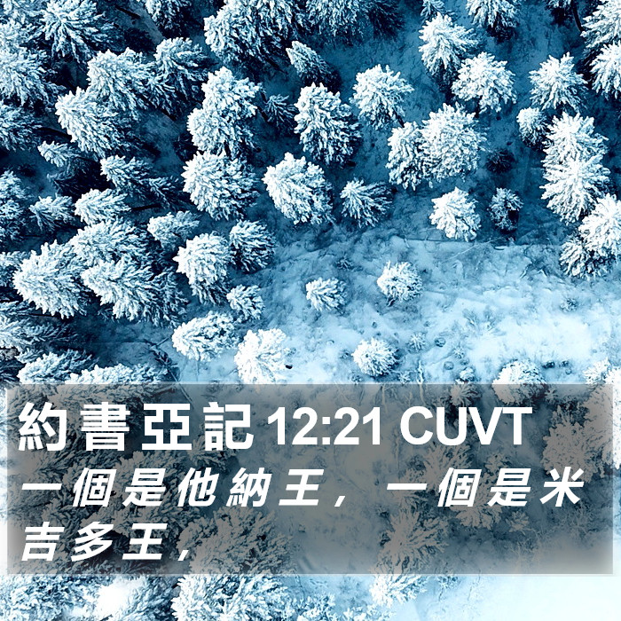 約 書 亞 記 12:21 CUVT Bible Study