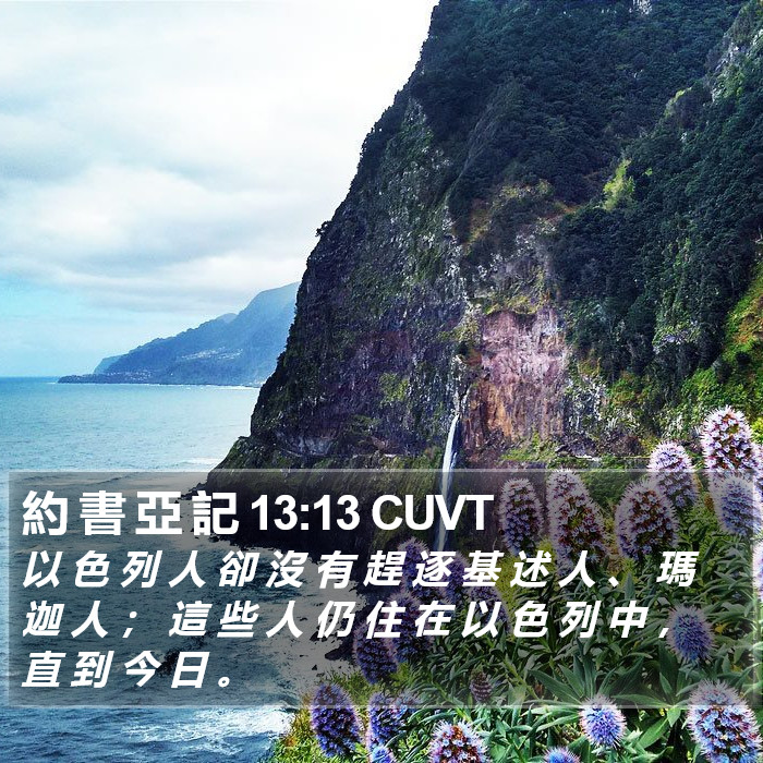 約 書 亞 記 13:13 CUVT Bible Study