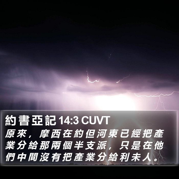 約 書 亞 記 14:3 CUVT Bible Study