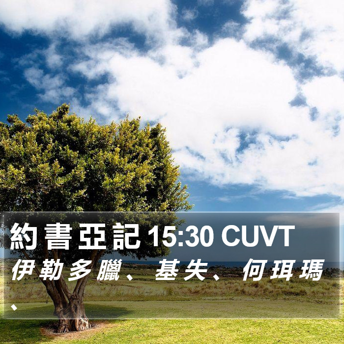 約 書 亞 記 15:30 CUVT Bible Study