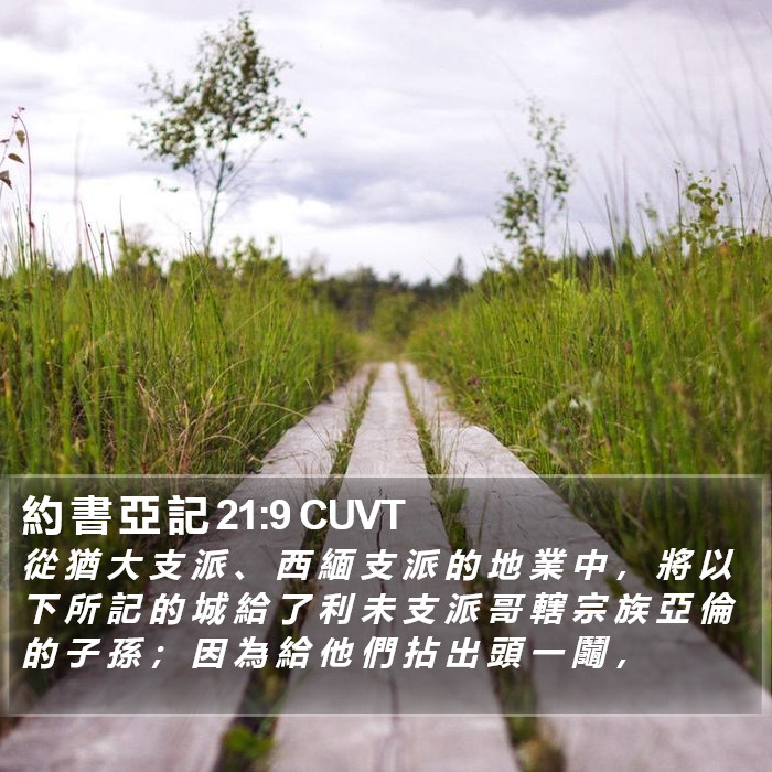 約 書 亞 記 21:9 CUVT Bible Study