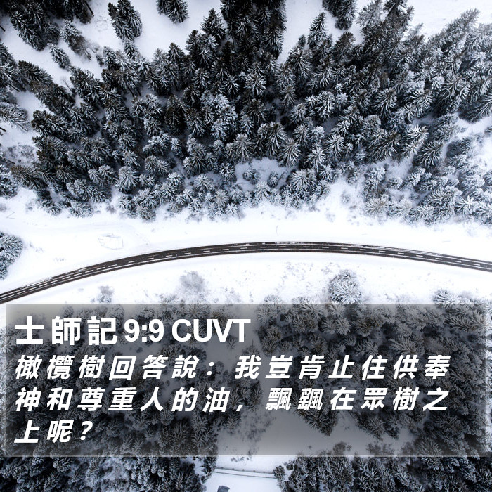 士 師 記 9:9 CUVT Bible Study