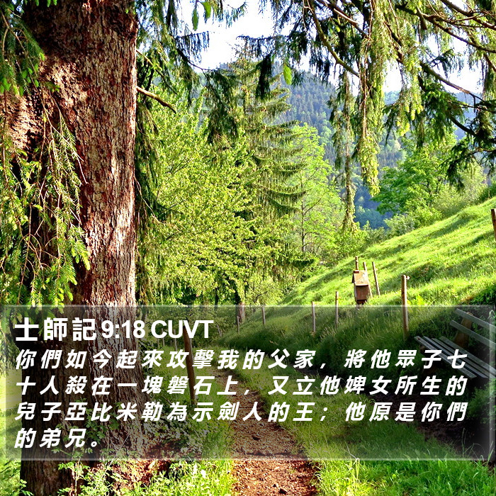 士 師 記 9:18 CUVT Bible Study