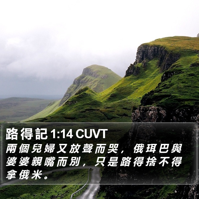 路 得 記 1:14 CUVT Bible Study