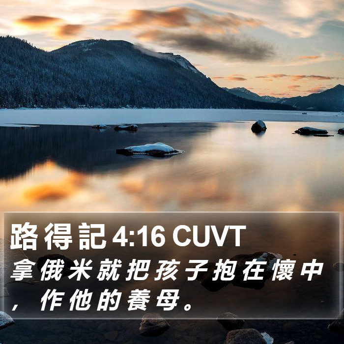 路 得 記 4:16 CUVT Bible Study