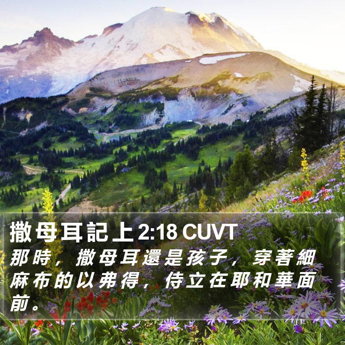 撒 母 耳 記 上 2:18 CUVT Bible Study