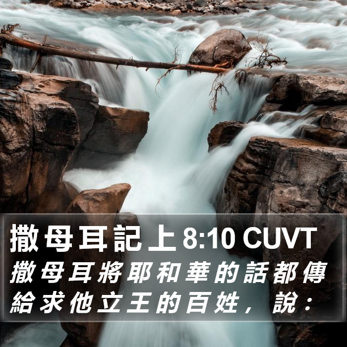 撒 母 耳 記 上 8:10 CUVT Bible Study