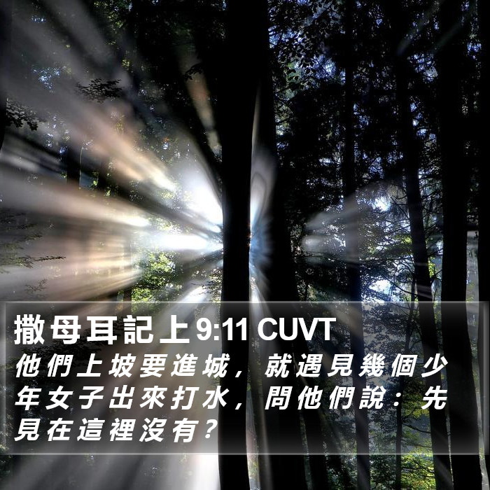 撒 母 耳 記 上 9:11 CUVT Bible Study