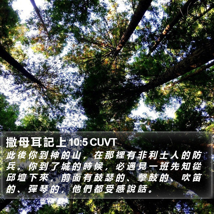 撒 母 耳 記 上 10:5 CUVT Bible Study