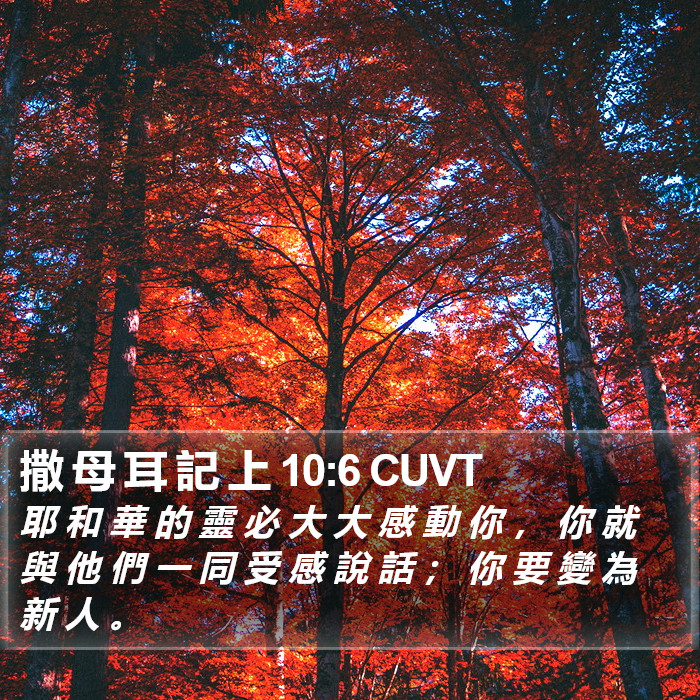 撒 母 耳 記 上 10:6 CUVT Bible Study